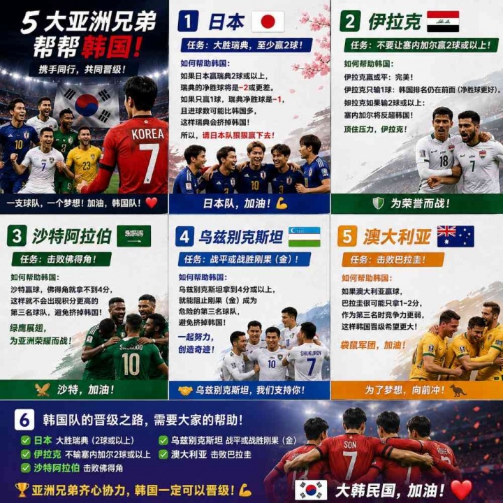 韩国出线概率94% 孙兴慜表情崩溃 维尼修斯3场4球1助 韩国出线概率94% 孙兴慜表情崩溃 维尼修斯3场4球1助